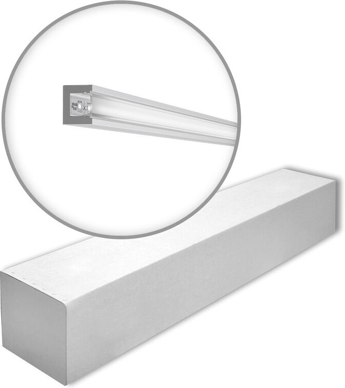 IL12-box wallstyl Noel Marquet 1 Karton set mit 30 Eckleisten Stuckleisten Modern grau 60 m - NMC