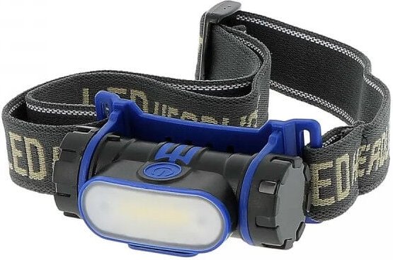 Wiederaufladbare LED-Stirnlampe.