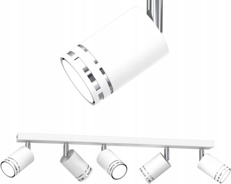 Deckenleuchte Weiss Chrom Bewegliche Led Gx53 Polish Spot Reflektor