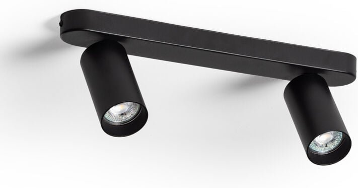 Efectoled - Deckenleuchte Einstellbar Emir 2 Strahler Schwarz