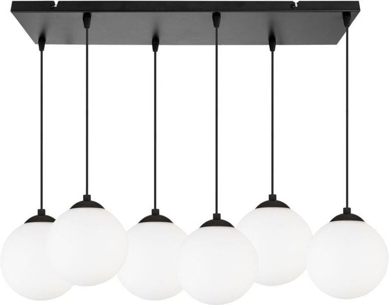 DECKENHÄNGELAMPE STRIP BALL SCHWARZ LED 15cm