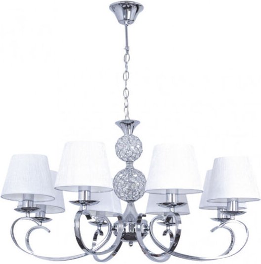 Lampe 8 l. mit Lampenschirmen Modell Ordoñez Chrom - Fabrilamp