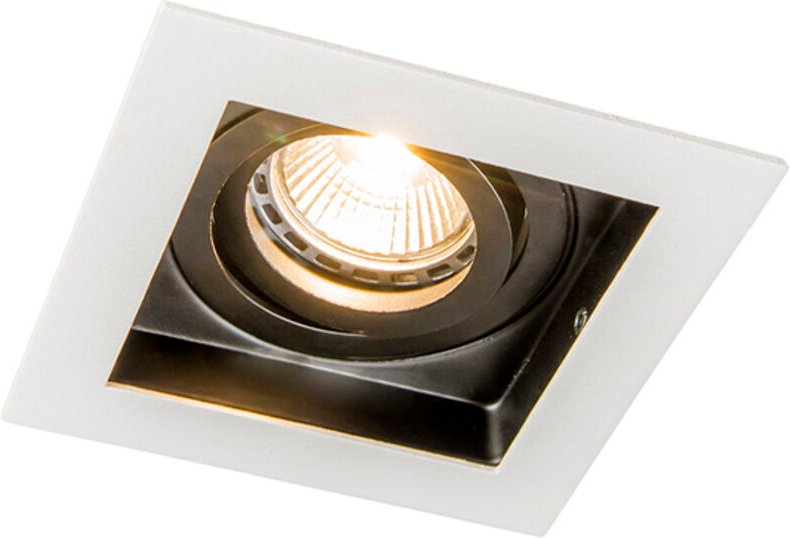 Smart Einbaustrahler weiß inkl. WiFi GU10 verstellbar - Carree