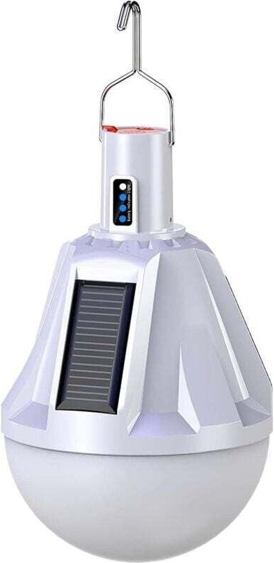 Wiederaufladbare, wasserdichte Solar-LED-Lampe mit USB-Anschluss für den Außenbereich. Inklusive Fernbedienung.