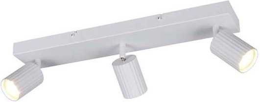 Deckenleuchte Deckenlampe Wohnzimmerlampe Metall weiß 3-flammig schwenkbar L50cm