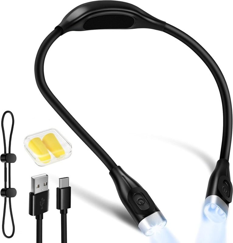 Wandmontierte Leseleuchte, LED-Wandleseleuchte mit Touch-Schalter und USB-Ladeanschluss, 360° drehbare Nachttisch-Lesele...