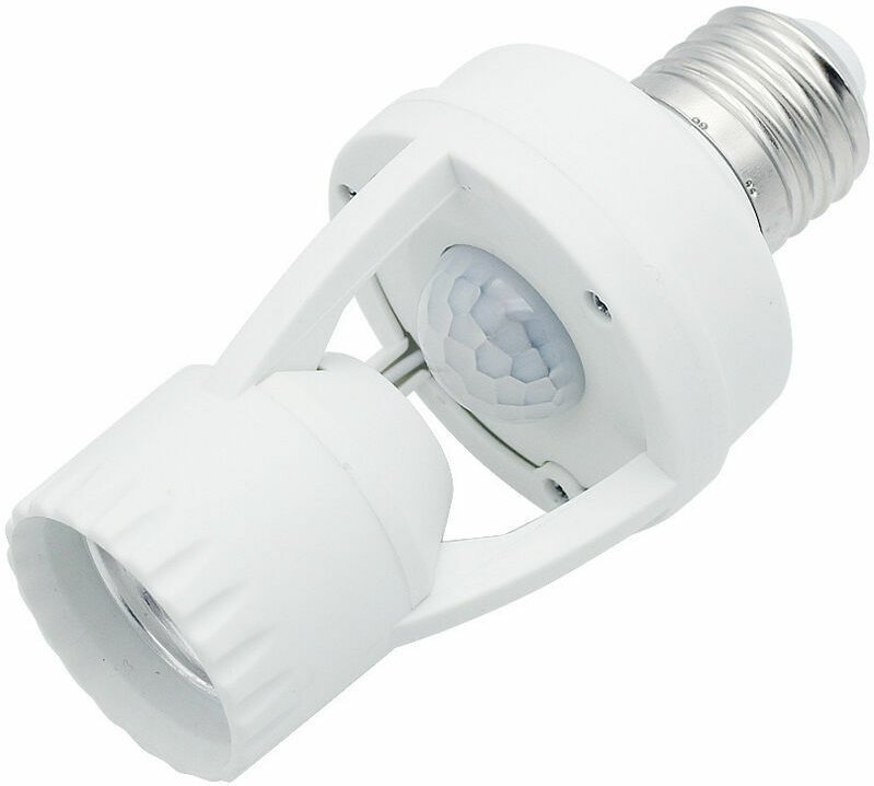 Lampenfassung mit PIR-Bewegungssensor, 360°-E27-Lampenfassung mit Bewegungssensor, Sicherheitserkennung - Tigrezy