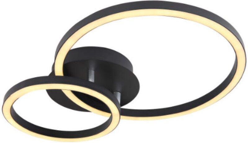 Thumbnail - Deckenleuchte - Reggy - schwarz - metall - led - - Globo