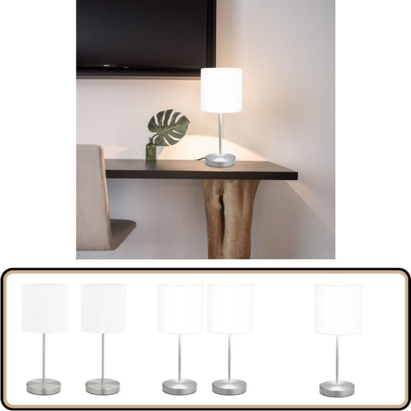 Vidaxl - Tischlampen 2 Stk. Touch-Sensor Weiß E14 - Tischlampe - Stehlampe - Wohnzimmerlampe - Schlafzimmerlampe - LED-L...