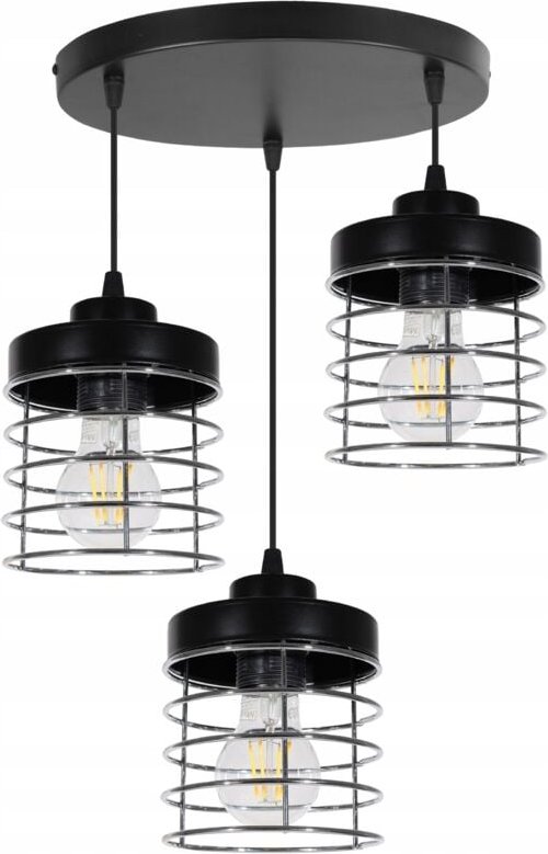 Led-Deckenhängelampe Aus Chromdraht