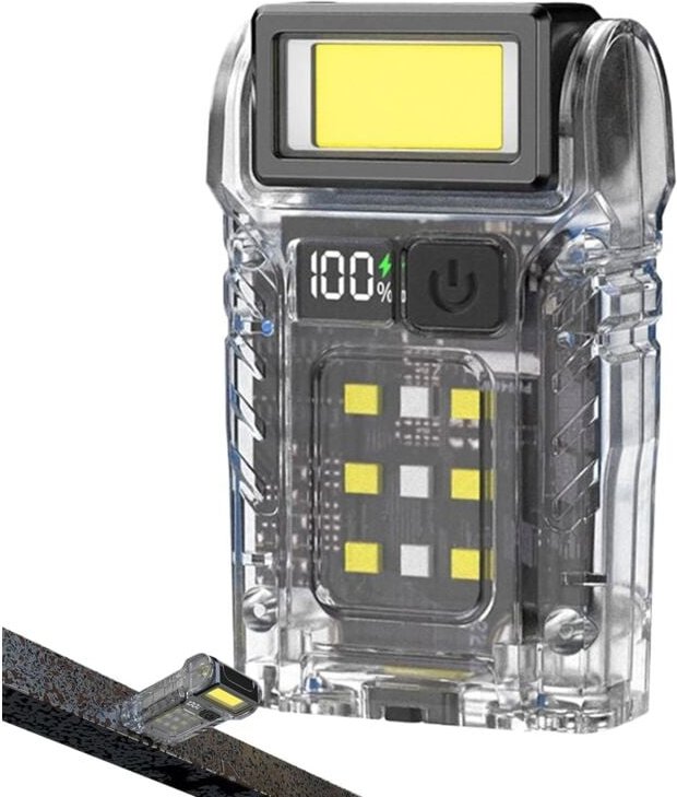 Kleine Taschenlampe Kompakte und helle Taschenlampe Multifunktionale Taschenlampe, Arbeitsleuchte Leicht, freihändig nut...