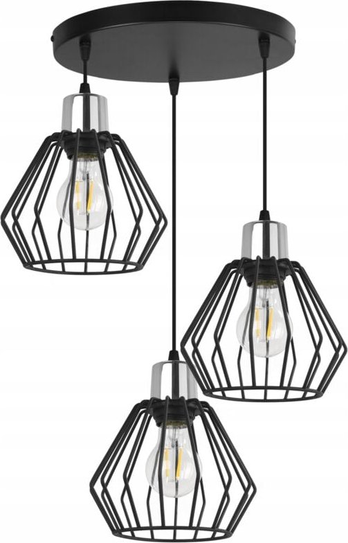 Hängelampe, Deckenleuchter, Drahtschirm, LED