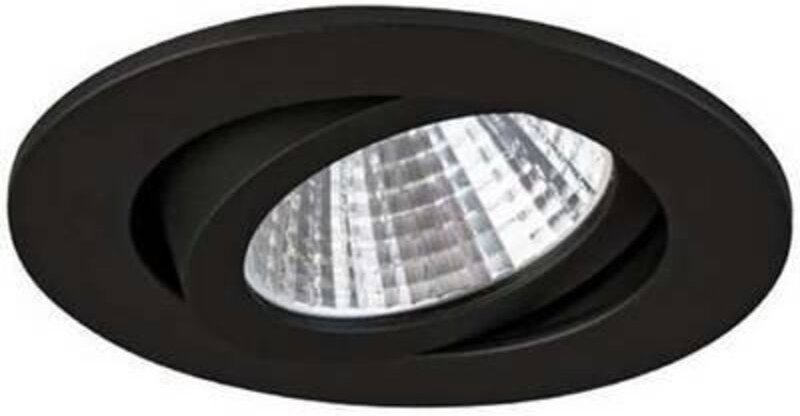 Brumberg LED-Einbaulampe matte schwarz 7 W 3000 K