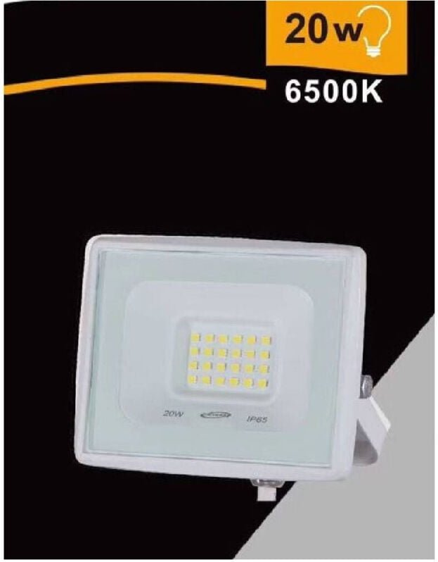 Trade Shop Traesio - Trade Shop - licht-led far 20 w 1800 lm IP65 weisser naturwarm fold EK02-20W-B -