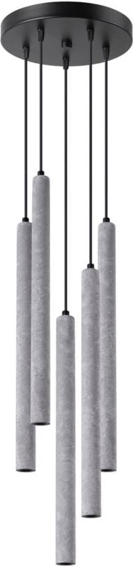 Hängelampe Moss 5 G9 Grau Beton Lumilo 12.387.75