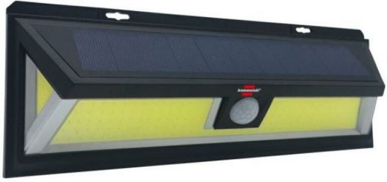 Brennenstuhl - Lampe mit solarpanel 1171830016-bewegungsmelder-schwarz