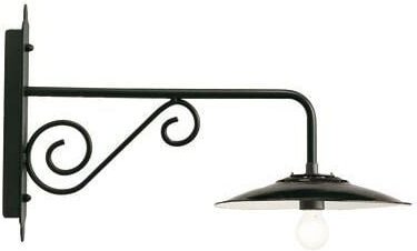 Lange kleine Wandleuchte antike Graphitlinie