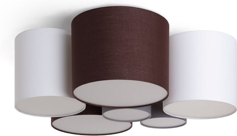 Ledkia - Deckenleuchte Rund Stoff Tallabo Mehrfarbig