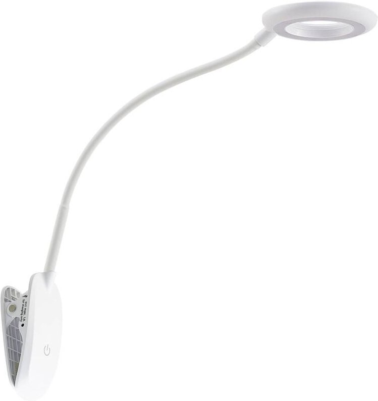 Klemmleuchte 'Harumi' aus Kunststoffmit usb Anschluss dimmbar für Arbeitszimmer & Büro von Prios