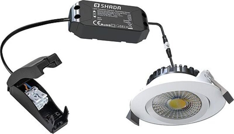 Thumbnail - LED's light LED Einbaustrahler 6W, 800K - 2700K, 530lm - dimmbar - Weiß - 82 x 25 mm