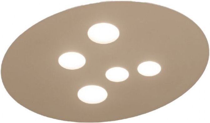 Deckenleuchte Luna Taubengrau Ø60x50 cm – 5xGX53 max. 8W, IP20, modernes Design, Leuchtmittel nicht inkl.