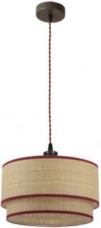 Senko - fabrilamp Pendelleuchte rot Detail Roque dimmbares Modell