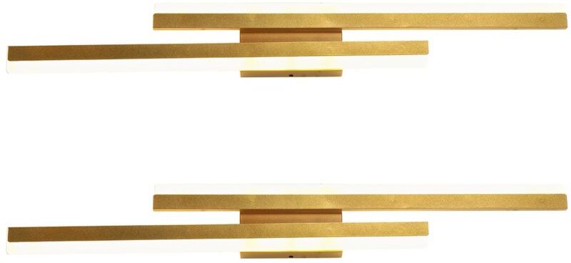 Led Modern Wandlampe Kreative Innen Wandleuchte Gold für Wohnzimmer Korridor Treppen Neutrales Licht 2 Stücke