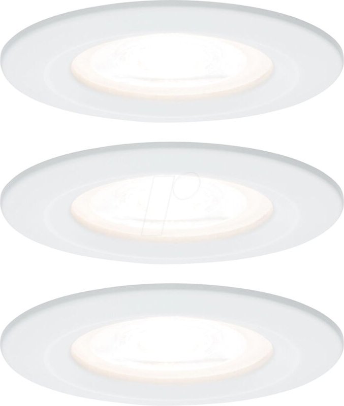 Paulmann LED Einbauleuchte Nova 3er Set weiß Ø 7,8 cm GU10 warmweiß Einbauleuchte