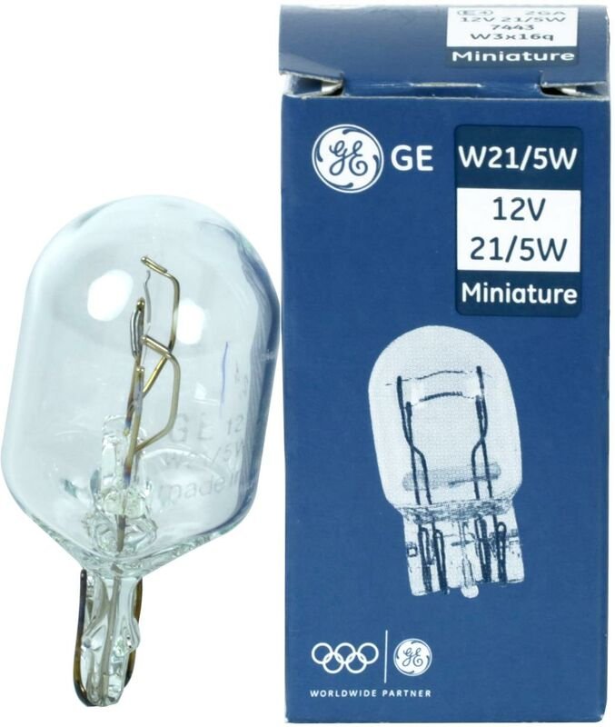 GE General Electric 7443 W21/5W 12V 21 / 5W 1 Stück