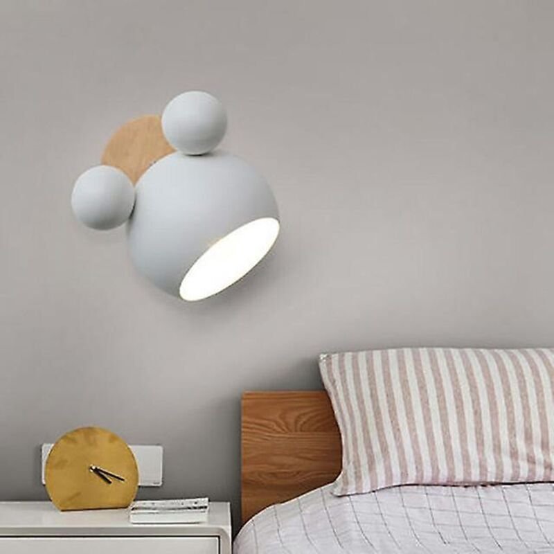 Nordische Wandlampe Mickey Wandlampe Aluminium für Kinderzimmer Wandlampe moderne Innenwandleuchten E27 kreative Leuchte...