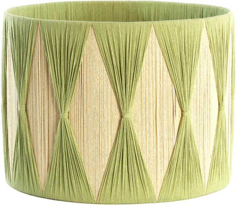 Lampenschirm - Hannah - grün - textil - ø 40cm - - Light&living