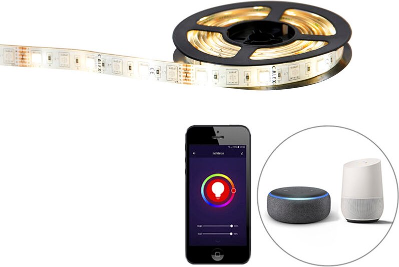 Smarter LED-Streifen RGBW und dimmbar in Kelvin 2 m inkl. Treiber