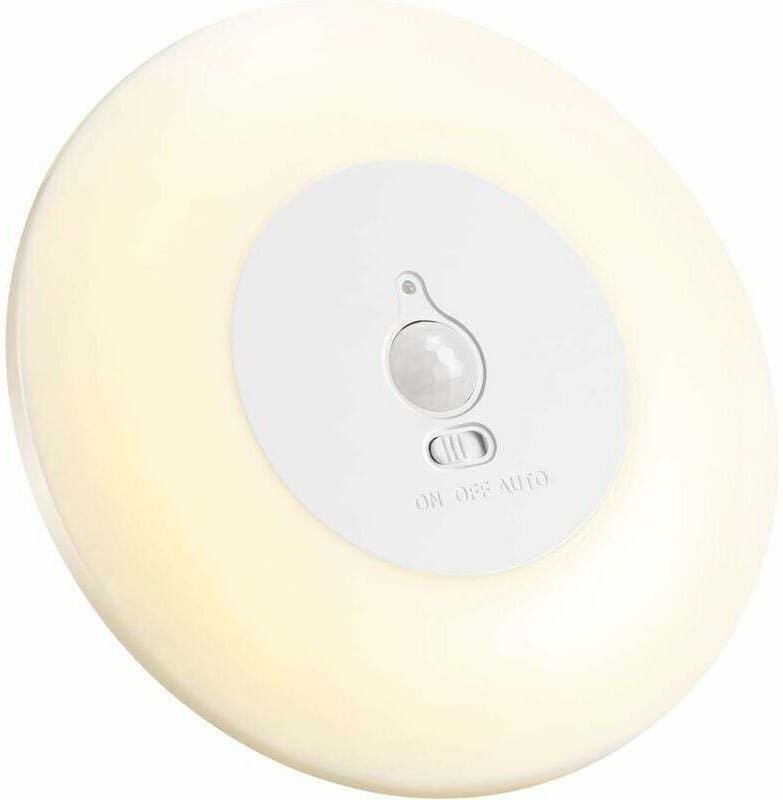 Ymyny - LED-Deckenleuchte mit Bewegungsmelder, batteriebetrieben, für den Innenbereich, kabellose Deckenlampe, 3000 k, f...