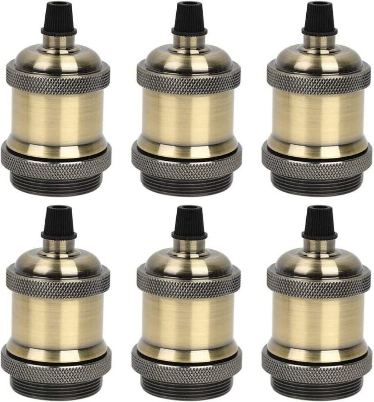 Vtizikl Douille E27 en aluminium moulé sous pression 6 pièces bronze