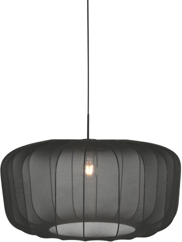 Mexlite - hängeleuchte - HaloSwap - schwarz - textil - E27 -