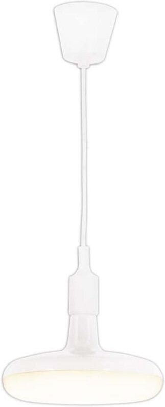 Hängelampe Pendelleuchte Wohnzimmerlampe rund Küchenlampe weiß LED H 120 cm