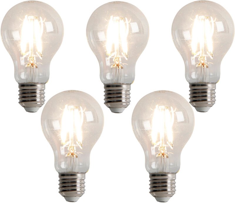 Luedd - Set mit 5 dimmbaren LED-Glühbirnen E27 3-Stufen-Dimmung A60 5W 500lm 2700K