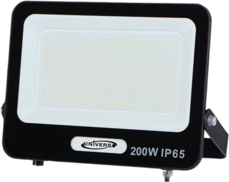 Trade Shop - Leichte Flutlicht-Flutlicht-LED-Flutlicht 200W Slim IP65-Licht 3000K 4000K 6500K EK05-200W - Schwarz