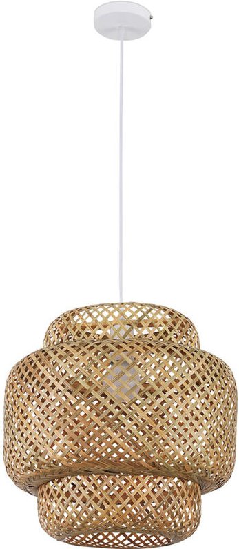 Privatefloor - Bambus-Deckenlampe - Boho-Bali-Design-Pendelleuchte - Kamon Natural wood