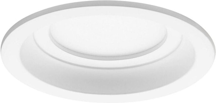 Rundes LED-Einbau-Downlight 'pro Professional led' (8 w, 4000 k, 522 lm), IP44, ø 10 x 2,4 cm, weiße Farbe