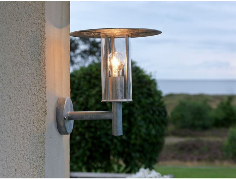 Konstsmide - Wandleuchte mode, E27, Vandalismus geschützt, galv. Stahl, IP54