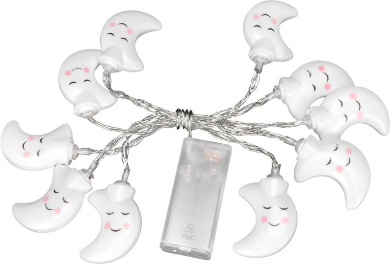 Weihnachtslichterkette, 2-teiliges Set, wunderschöne Mondlichterkette, 10 LEDs, lange Lebensdauer, stoßfest, 1,5 m, für ...