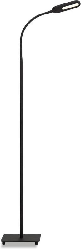 Thumbnail - Office step led Stehlampe, cct Farbtemperatursteuerung, Schwenkbar, Dimmbar, Touchfunktion, schwarz, 21 x 21 x 128 cm - ...