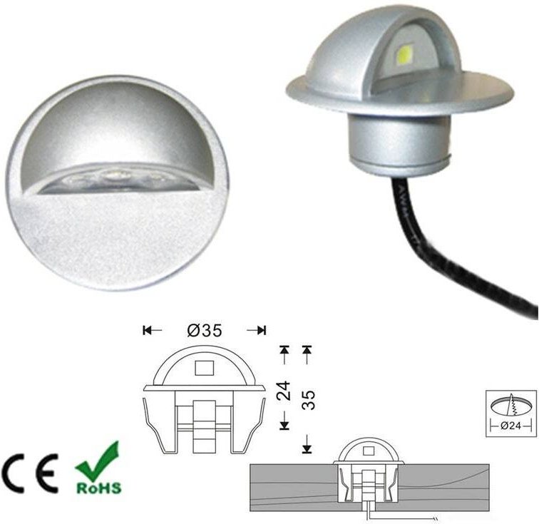 Barcelona Led - LED-Einbauleuchte IP65 12V-DC 0,4W