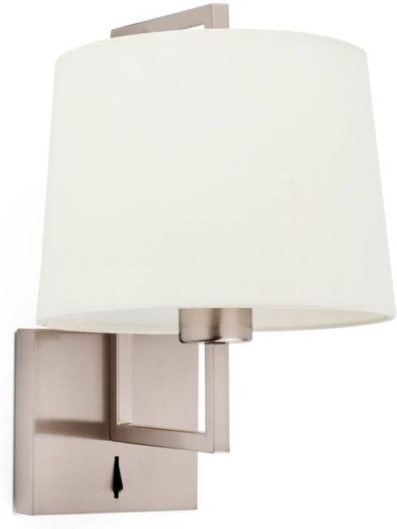 Frame Wandleuchte innen nickel matt/beige 20170-02