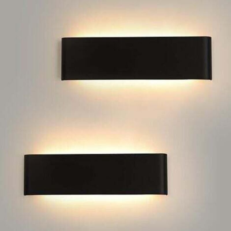 LED Wandleuchte Innen 16W, Wandlampe Warmweiß 3000K, Wandbeleuchtung für Veranda Flur Schlafzimmer Wohnzimmer