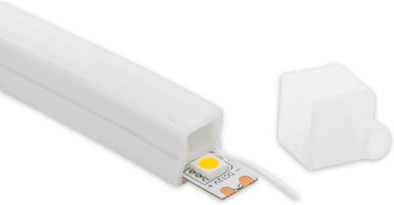 Profil Neon SFLEX 12x12 vertikale Kurve für LED Streifen IP20 bis 8 mm 50 m