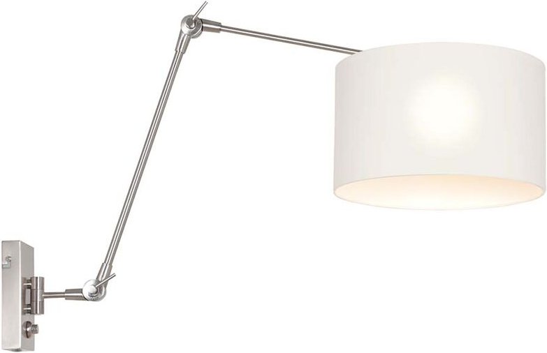 Wandleuchte - Prestige Chic - stahl - leinen metall - Steinhauer