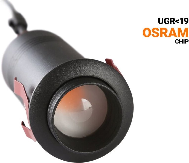 Einbau-Deckenstrahler 'romi' 7W - Zoom - Chip osram - 2700K