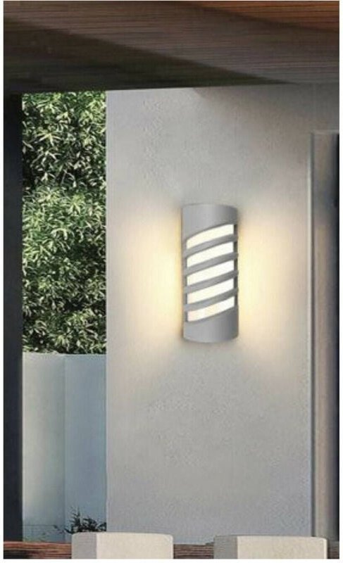 Trade Shop Traesio - Trade Shop - 12W LED-Wandleuchte für Außenbeleuchtung 3000K 6500K 4000K Grau IP65 ES56 -